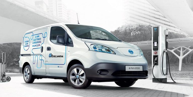 Trasporto merci condiviso e 100% elettrico, come funziona l'e-Van Sharing di Nissan