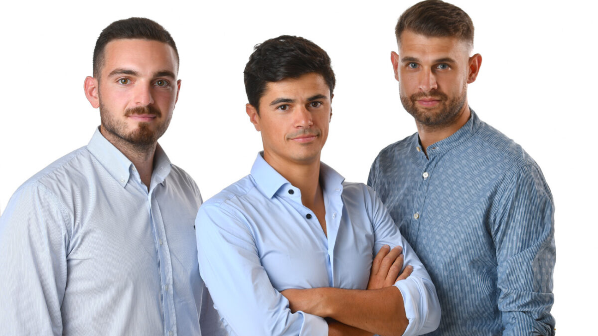 I founder di Smartness: Luca Rodella, Eugenio Bancaro e Tommaso Centonze