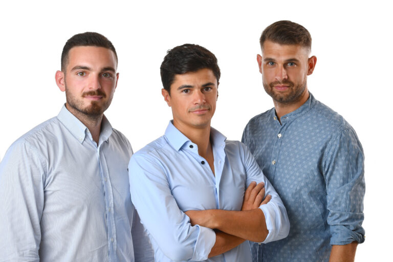 I founder di Smartness: Luca Rodella, Eugenio Bancaro e Tommaso Centonze