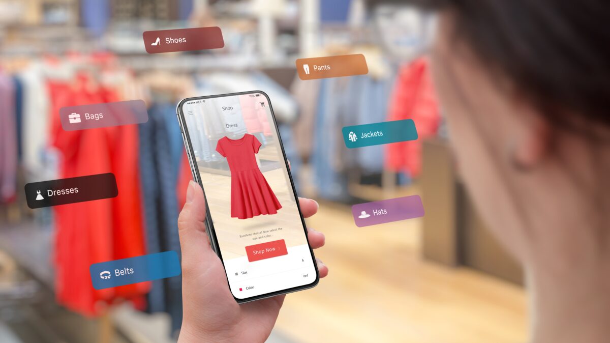 Shopping,With,Smart,Phone,And,Augmented,Reality,App,In,The