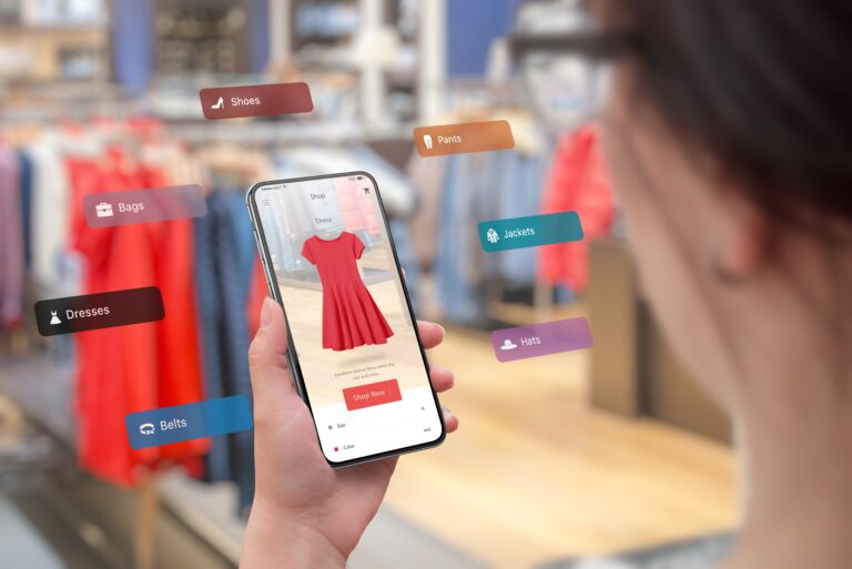 Shopping,With,Smart,Phone,And,Augmented,Reality,App,In,The