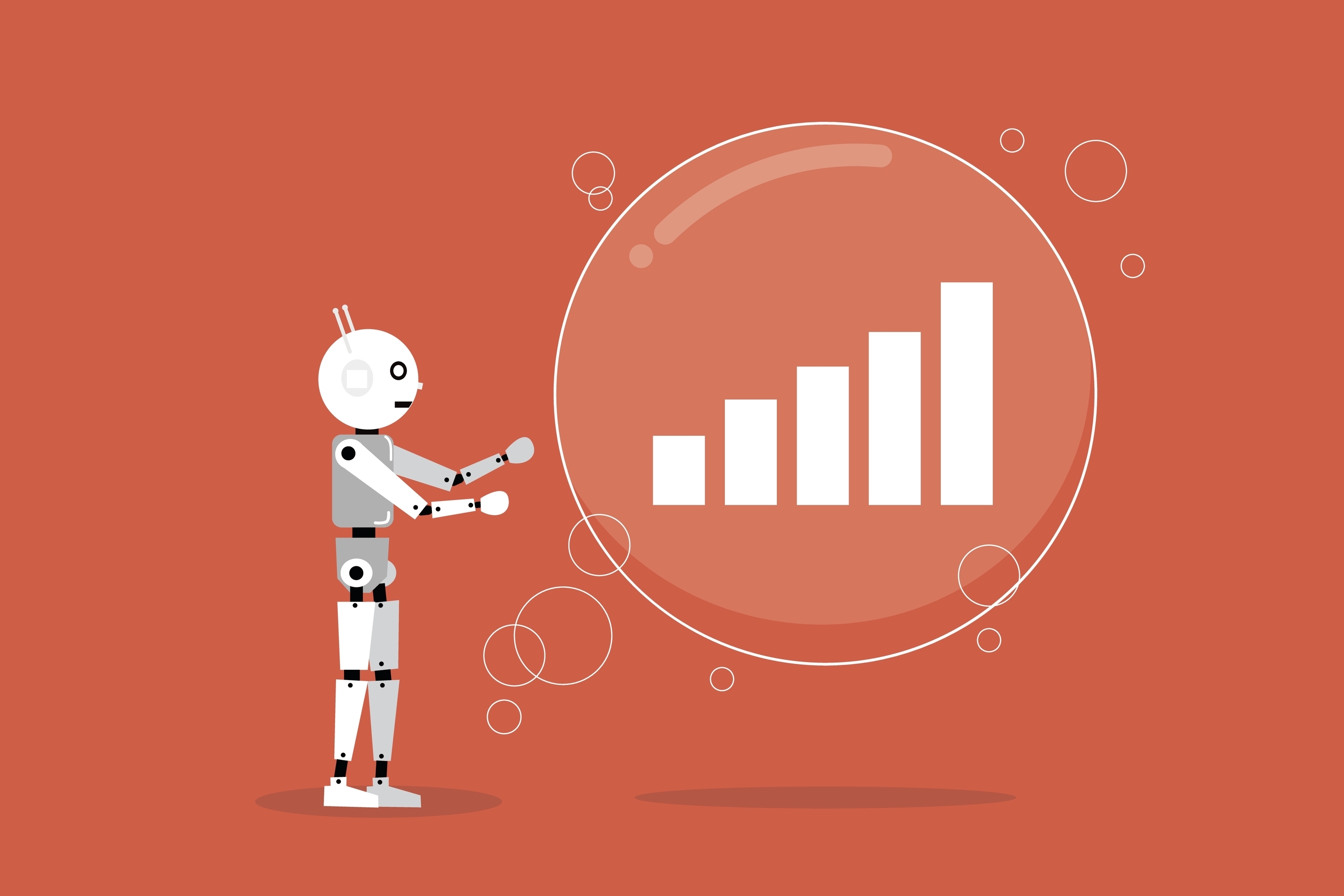 Artificial,Intelligence,Present,Graph,With,Market,Growth.,Present,Company,Growth,