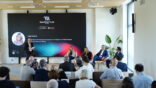 2026.07.22_Conferenza di lancio Innovation Hub_F+V e SCL Milano_Da dx Chiodaroli (PwC Italia); Magnino (F+V); Scopelliti (Comune di Milano); Pavone (Comune di Milano) 1