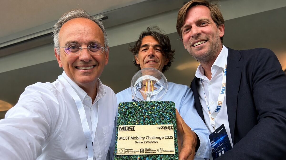 Il team di Velettrica: da sinistra a destra, Giulio Ranzo (CBO), Roberto Baffigo (CEO) ed Emanuele Lodi-Fè (COO)