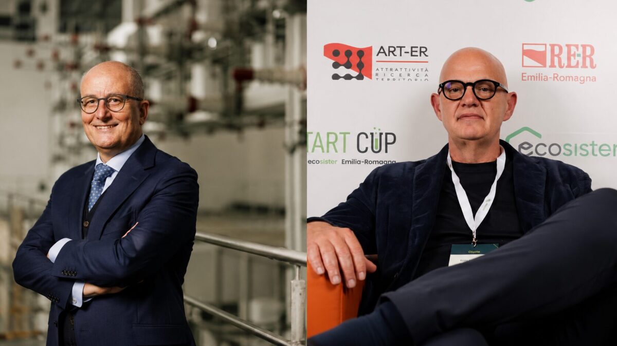 Da sinistra a destra: Stefano Granella CEO di Dolomiti Energia e Ezio Ravaccia, Director&nbsp;di&nbsp;Primo Capital&nbsp;e&nbsp;Partner&nbsp;di&nbsp;Primo Climate