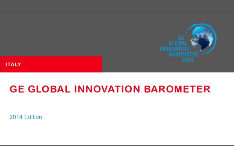 GE Global Innovaton Barometer, ecco la versione integrale